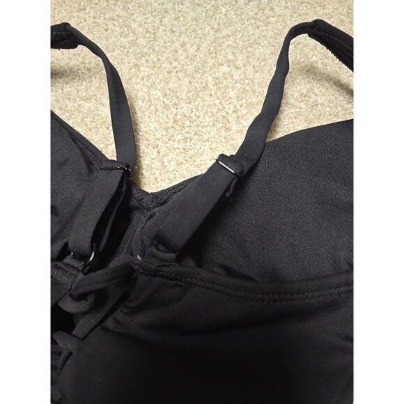 Ta3 Womens Black Plungey Swimsuit Sz Small Reg/Long - Picture 7 of 8